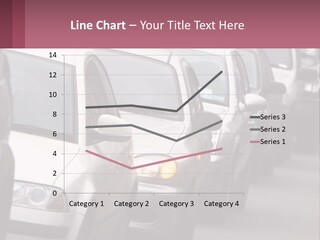 Traffic Jam From The Car PowerPoint Template