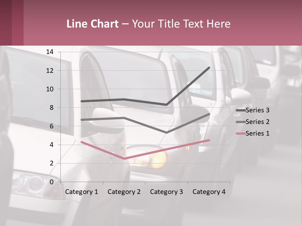 Traffic Jam From The Car PowerPoint Template