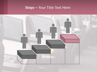Traffic Jam From The Car PowerPoint Template