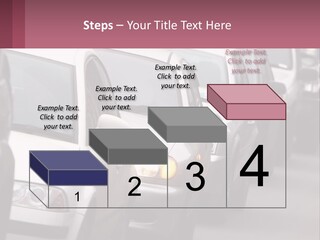 Traffic Jam From The Car PowerPoint Template