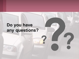 Traffic Jam From The Car PowerPoint Template
