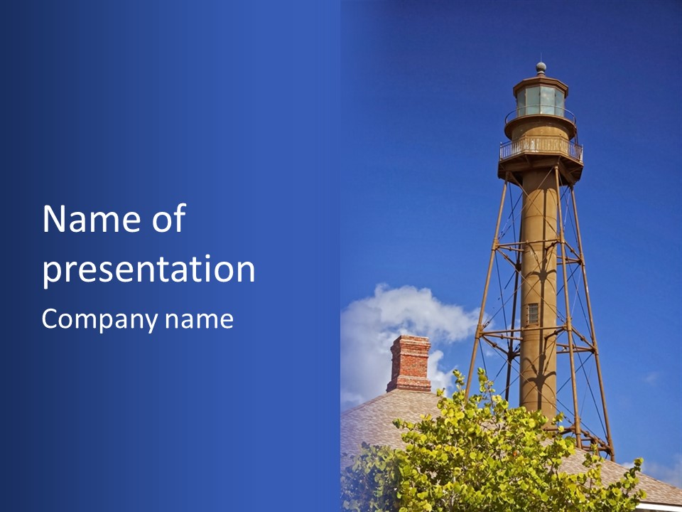 Water Tower PowerPoint Template