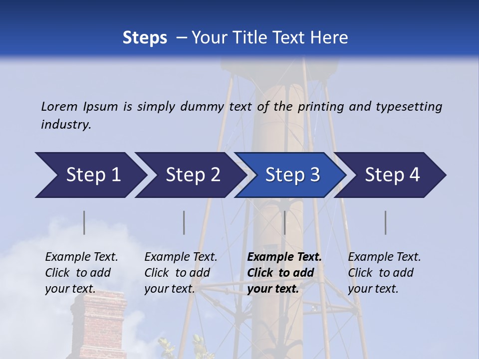 Water Tower PowerPoint Template