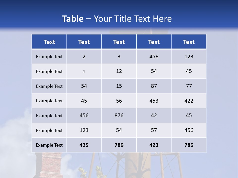 Water Tower PowerPoint Template