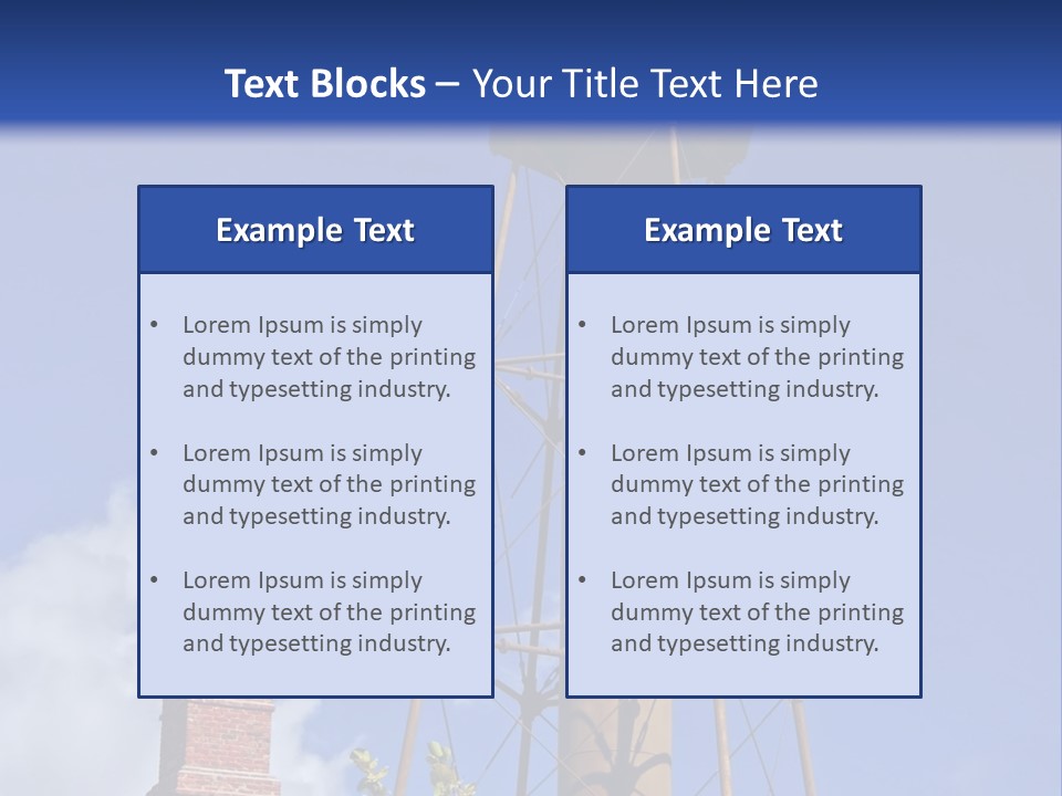 Water Tower PowerPoint Template