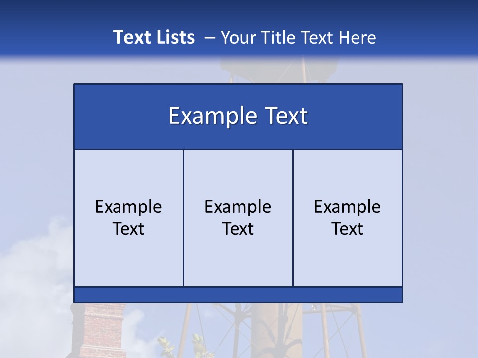 Water Tower PowerPoint Template