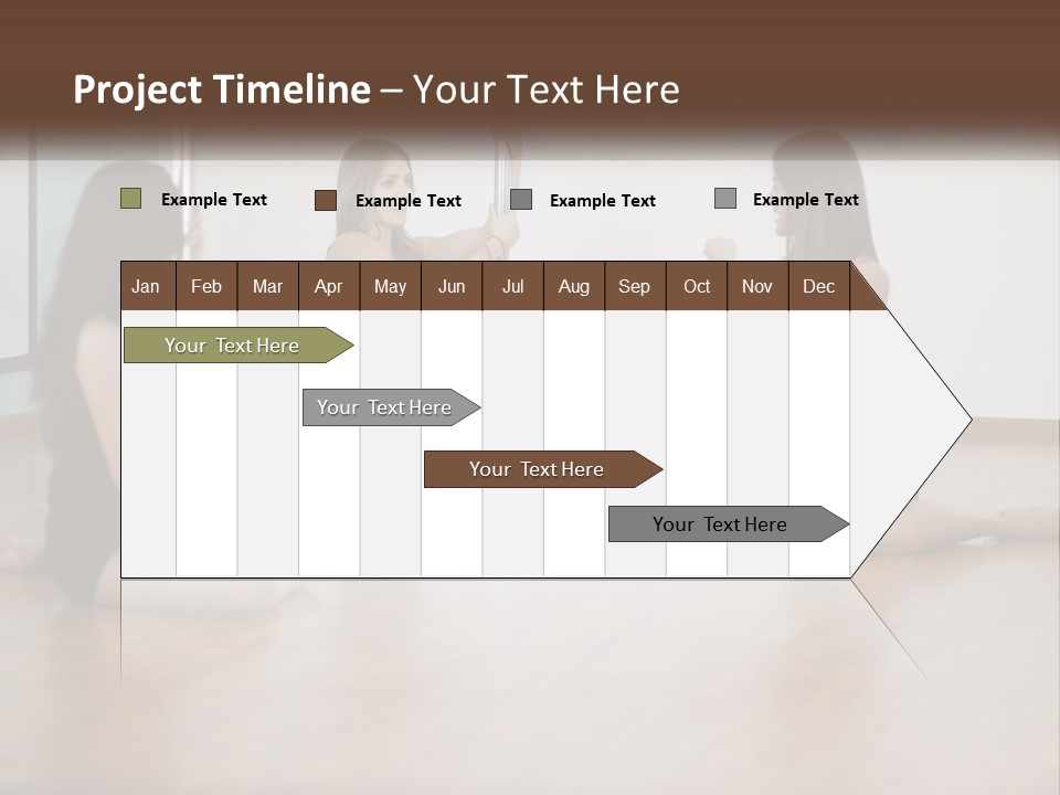 Gymnast Girls PowerPoint Template