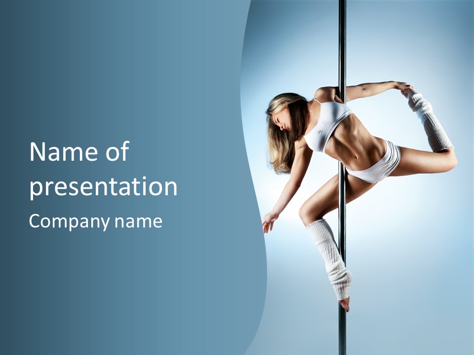 Girl On A Pole PowerPoint Template