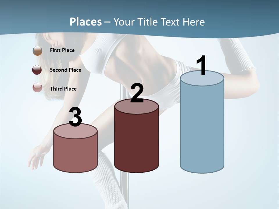 Girl On A Pole PowerPoint Template