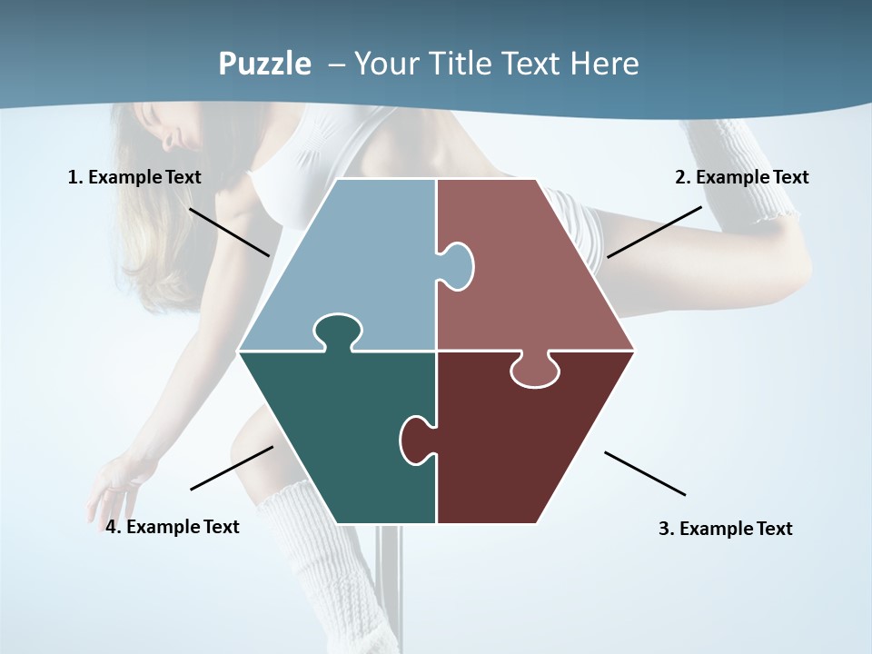 Girl On A Pole PowerPoint Template