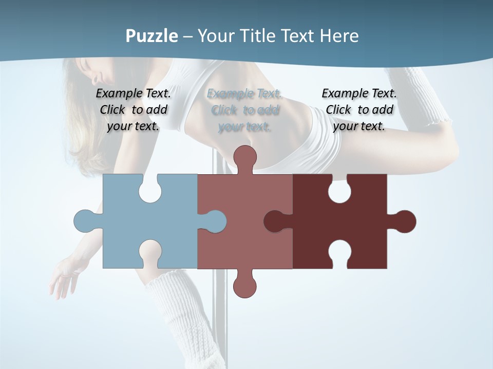 Girl On A Pole PowerPoint Template