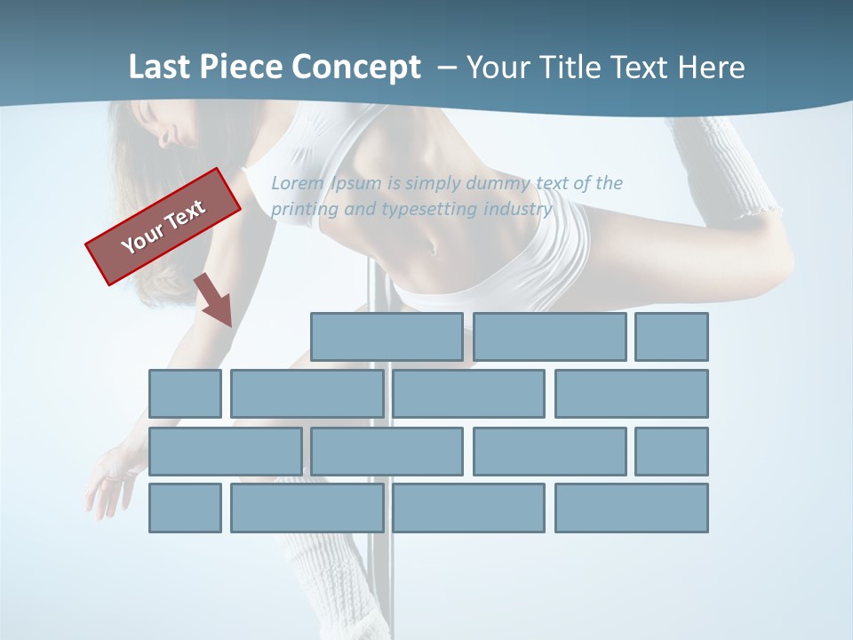 Girl On A Pole PowerPoint Template