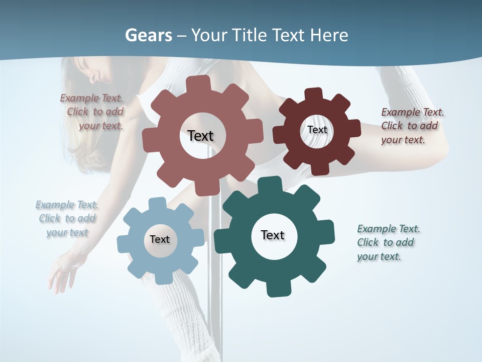 Girl On A Pole PowerPoint Template