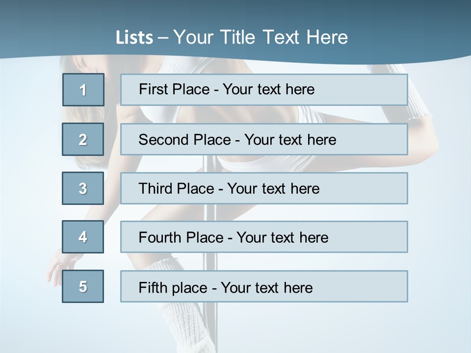 Girl On A Pole PowerPoint Template