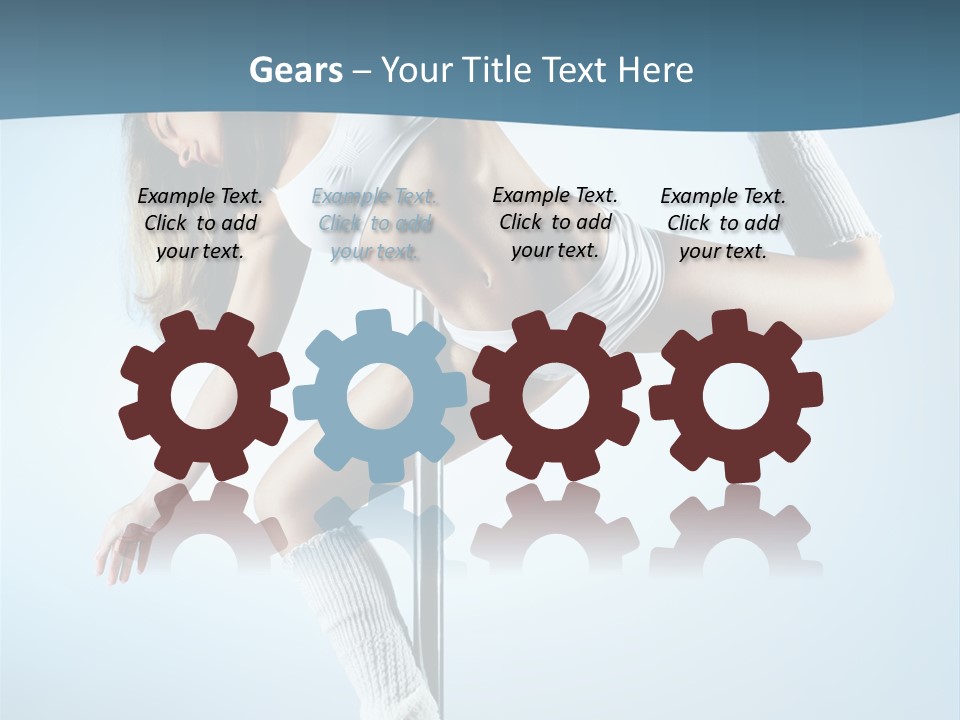 Girl On A Pole PowerPoint Template