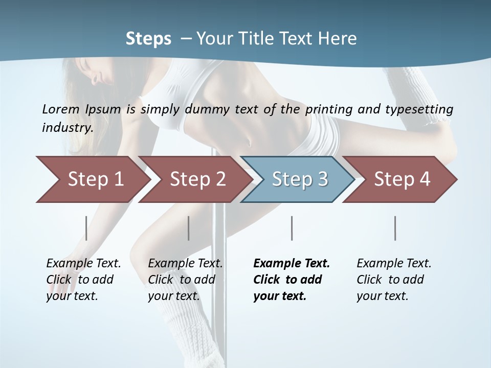 Girl On A Pole PowerPoint Template