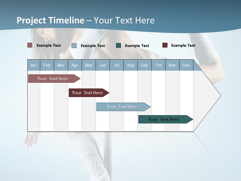 Girl On A Pole PowerPoint Template