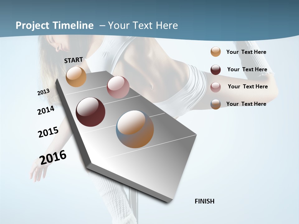 Girl On A Pole PowerPoint Template