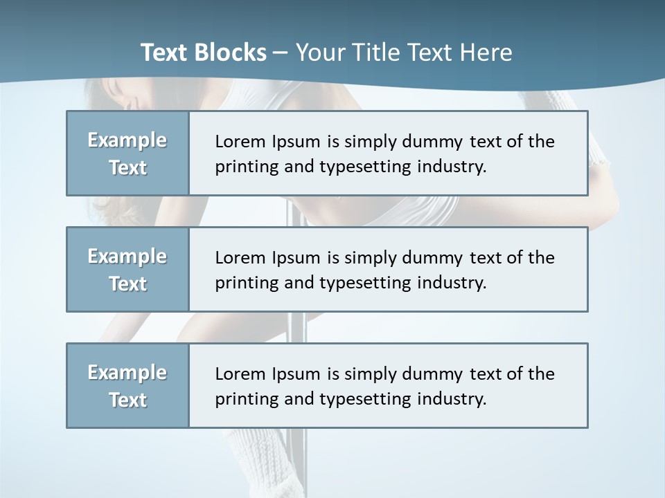 Girl On A Pole PowerPoint Template