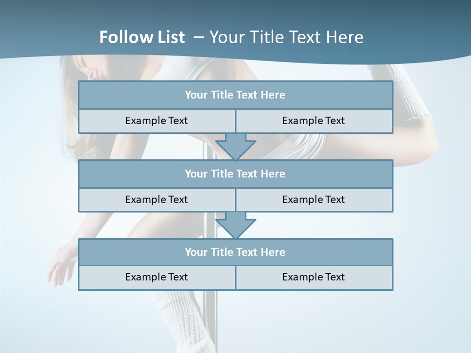 Girl On A Pole PowerPoint Template