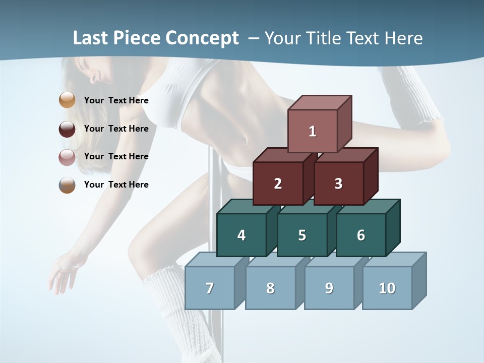Girl On A Pole PowerPoint Template