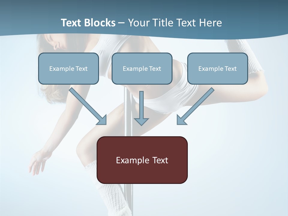 Girl On A Pole PowerPoint Template