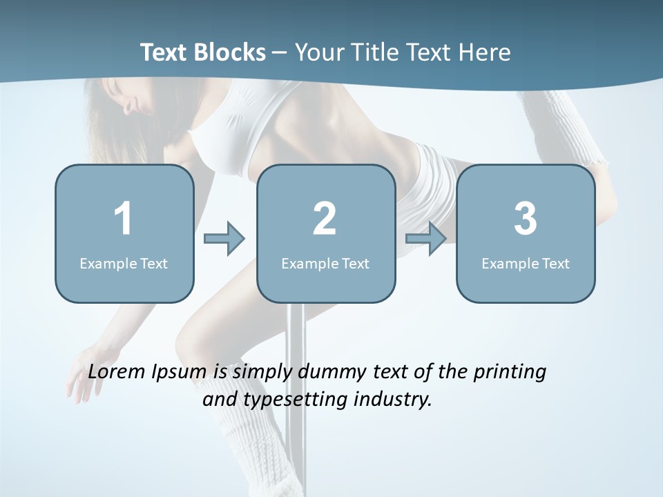 Girl On A Pole PowerPoint Template