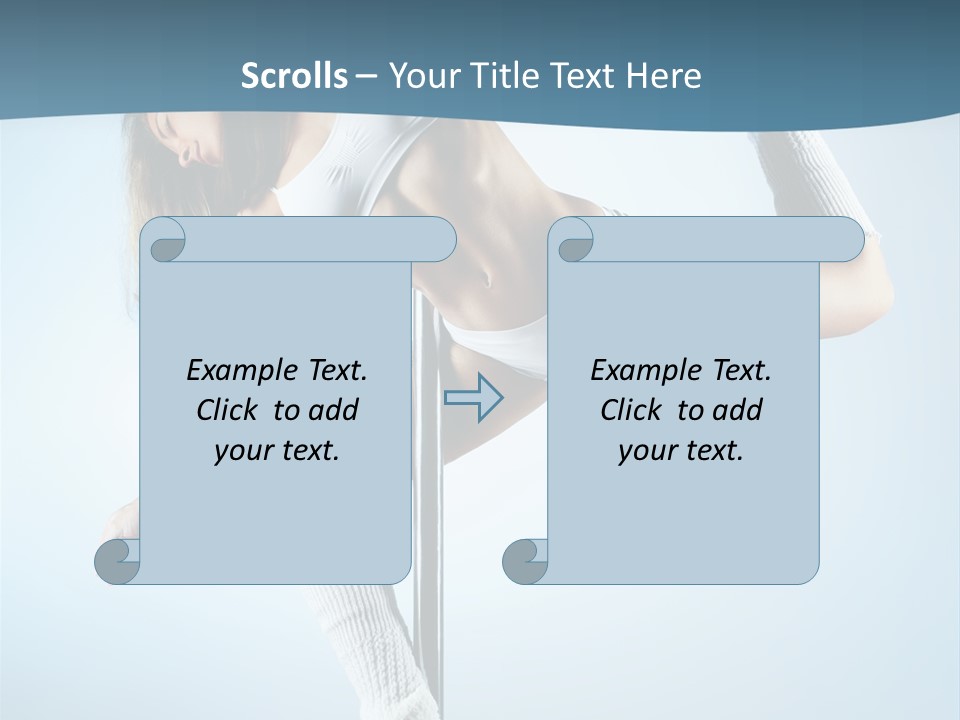 Girl On A Pole PowerPoint Template