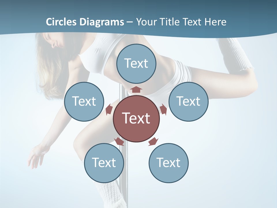 Girl On A Pole PowerPoint Template