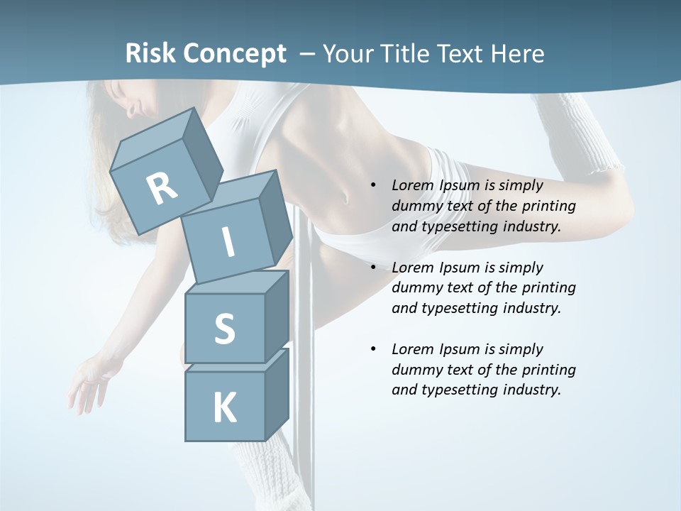 Girl On A Pole PowerPoint Template