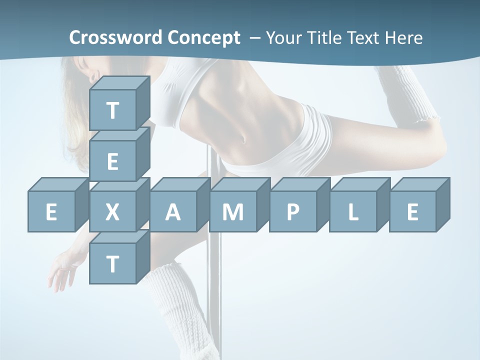 Girl On A Pole PowerPoint Template