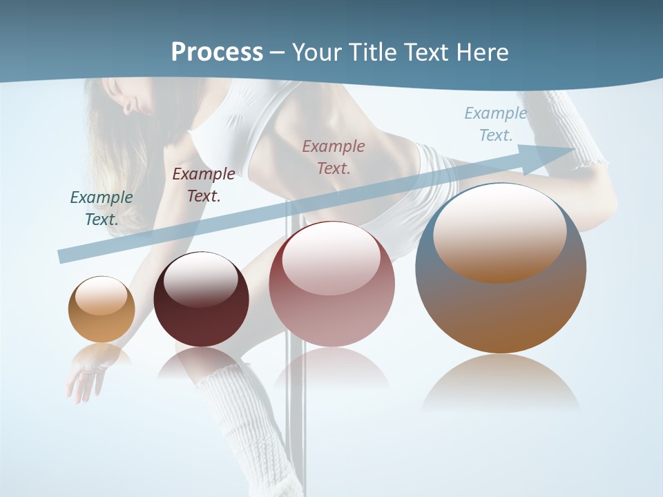 Girl On A Pole PowerPoint Template