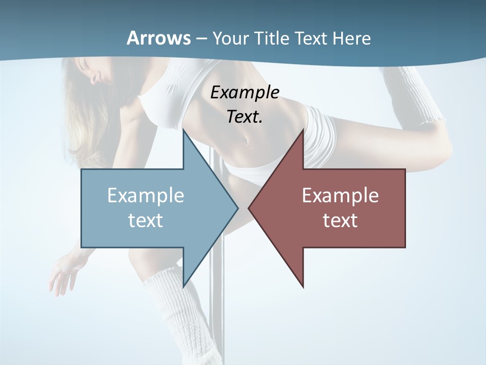 Girl On A Pole PowerPoint Template