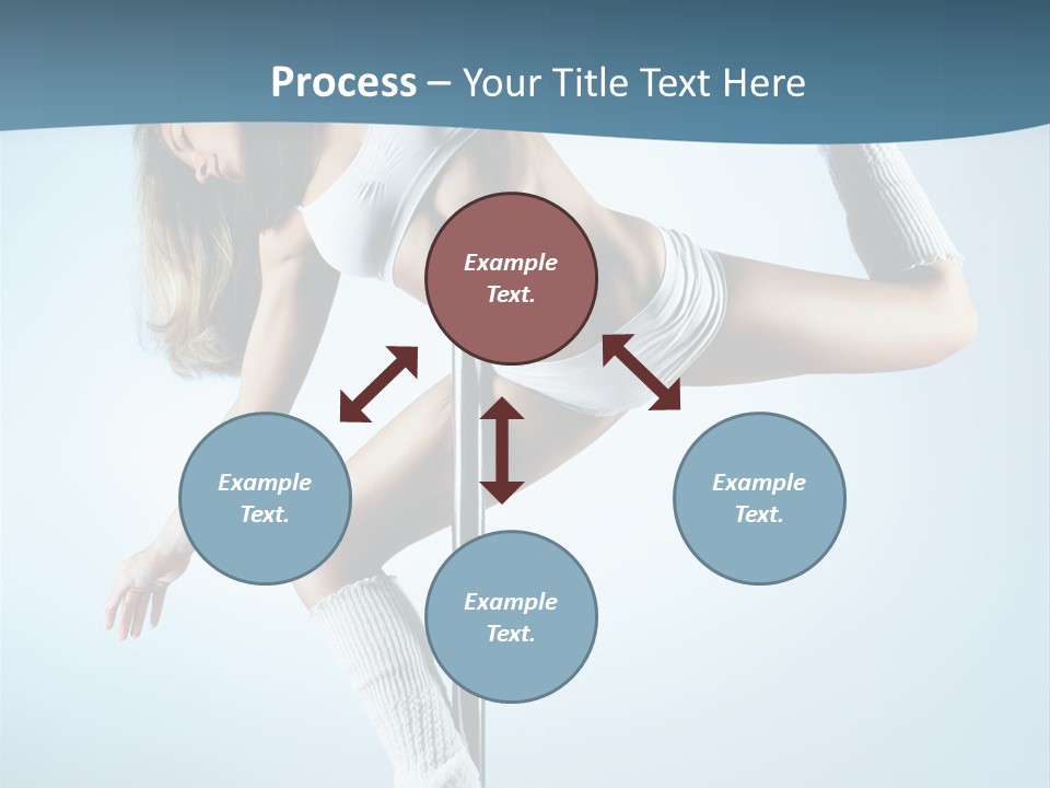 Girl On A Pole PowerPoint Template