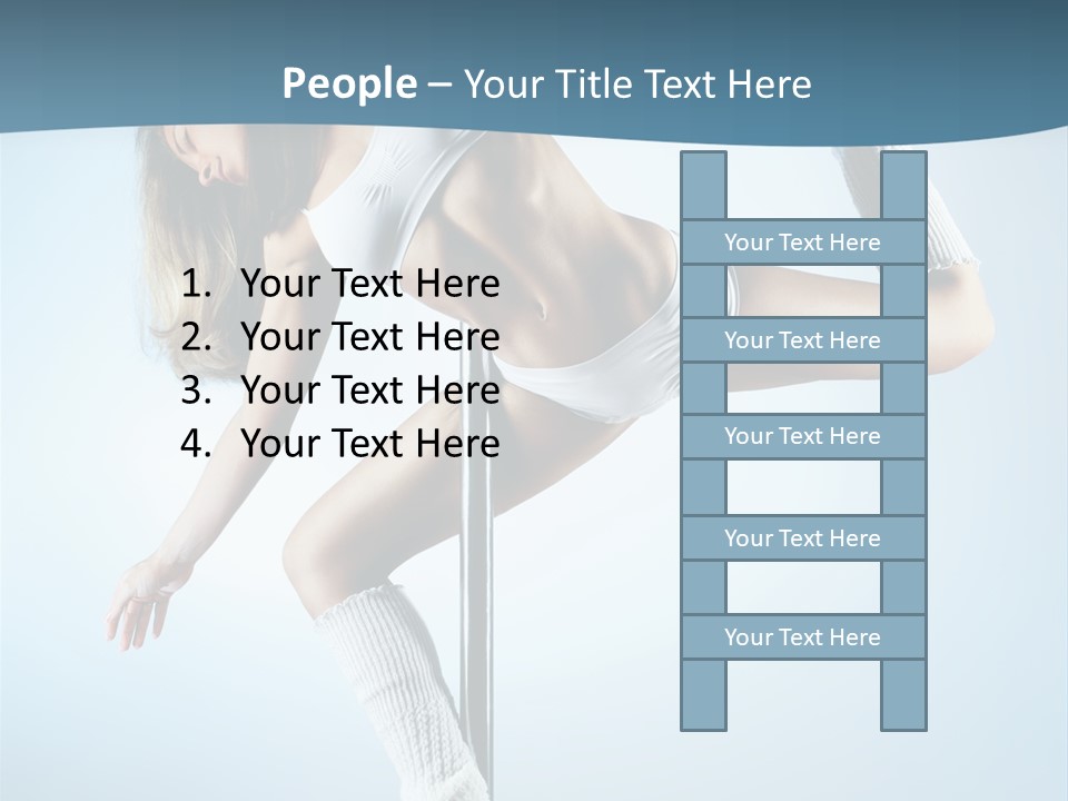 Girl On A Pole PowerPoint Template