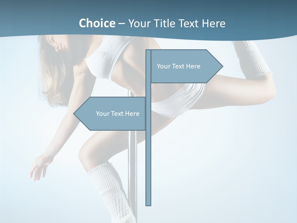 Girl On A Pole PowerPoint Template