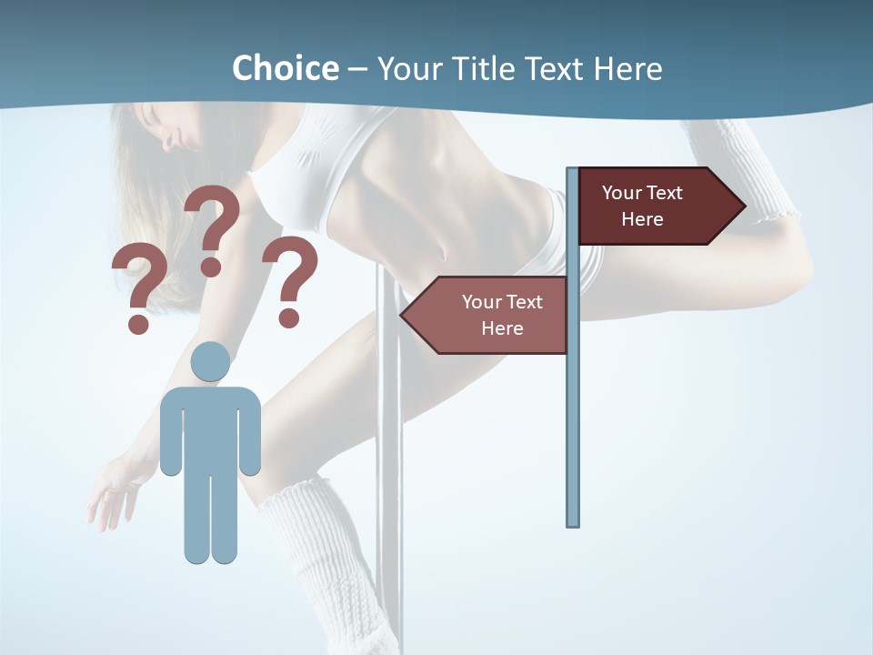 Girl On A Pole PowerPoint Template