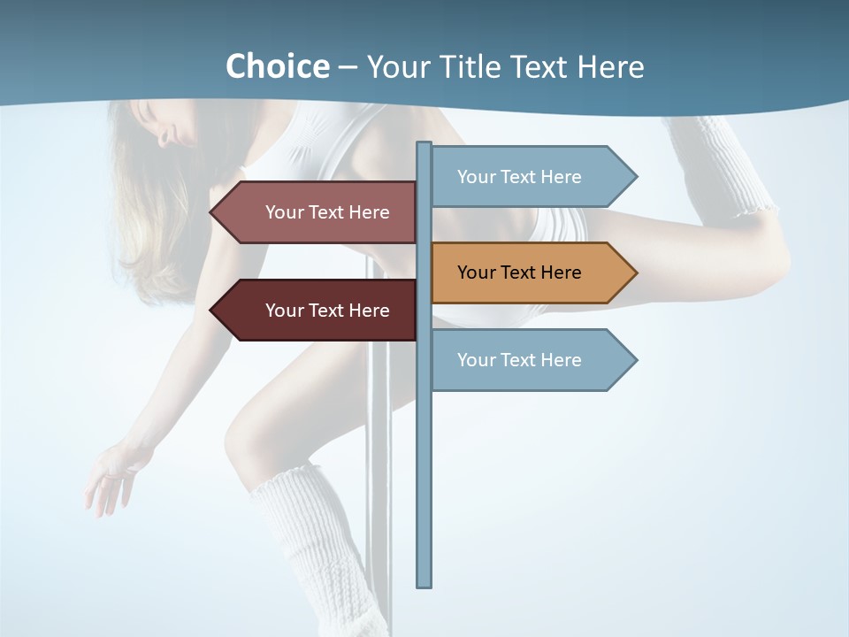 Girl On A Pole PowerPoint Template