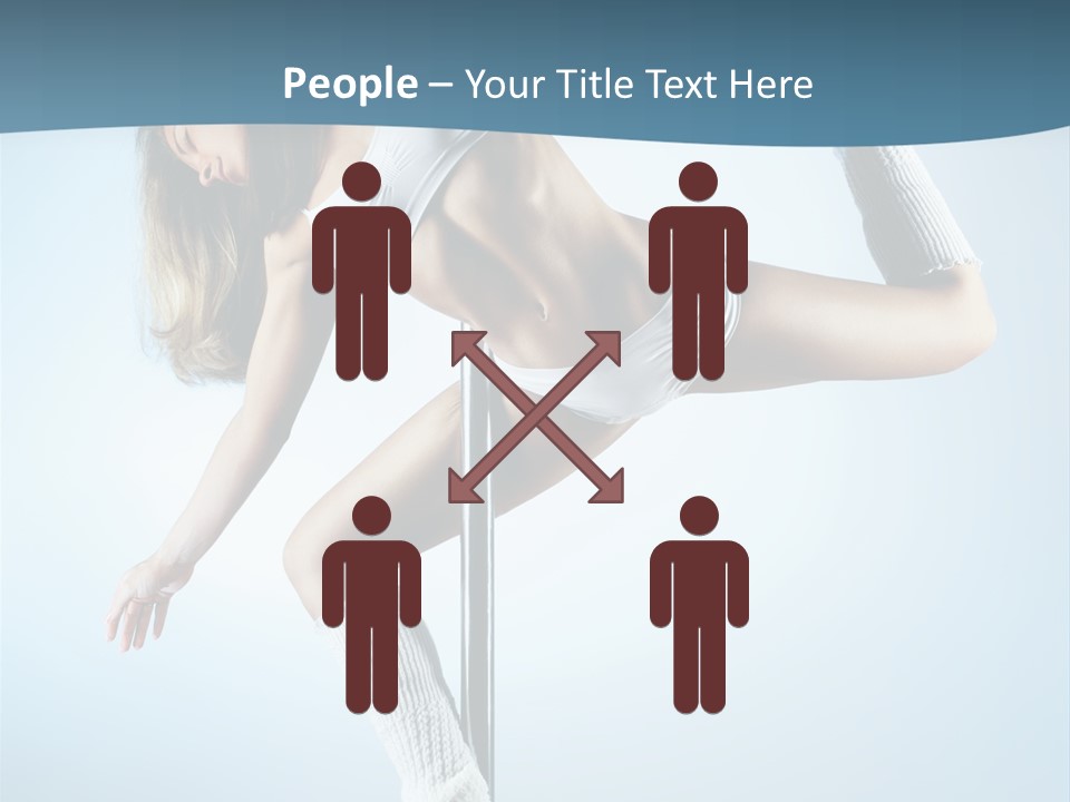 Girl On A Pole PowerPoint Template