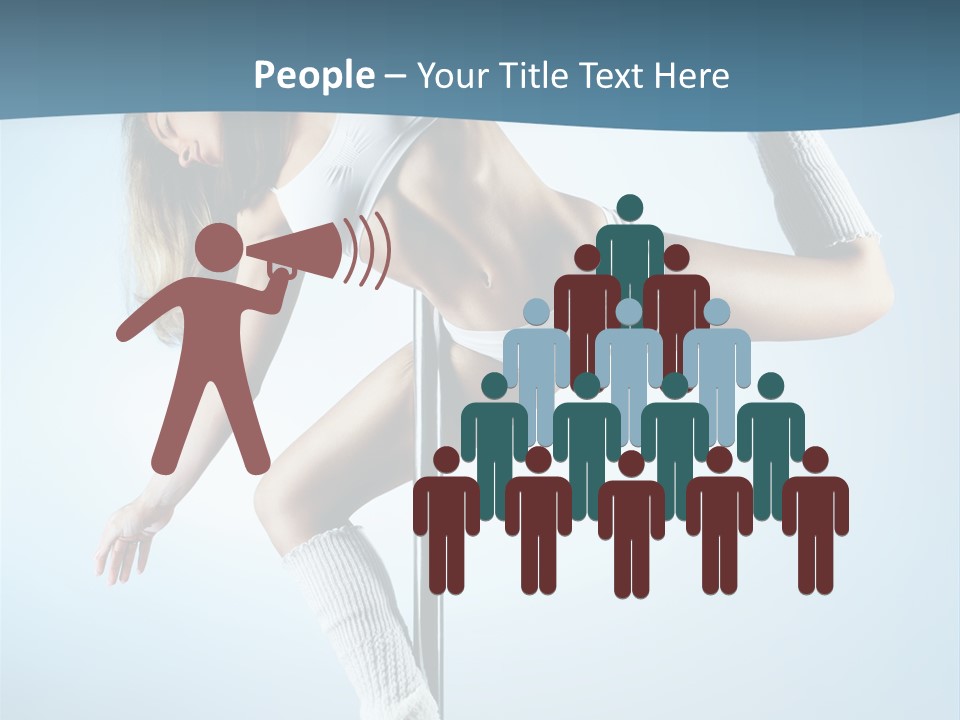 Girl On A Pole PowerPoint Template