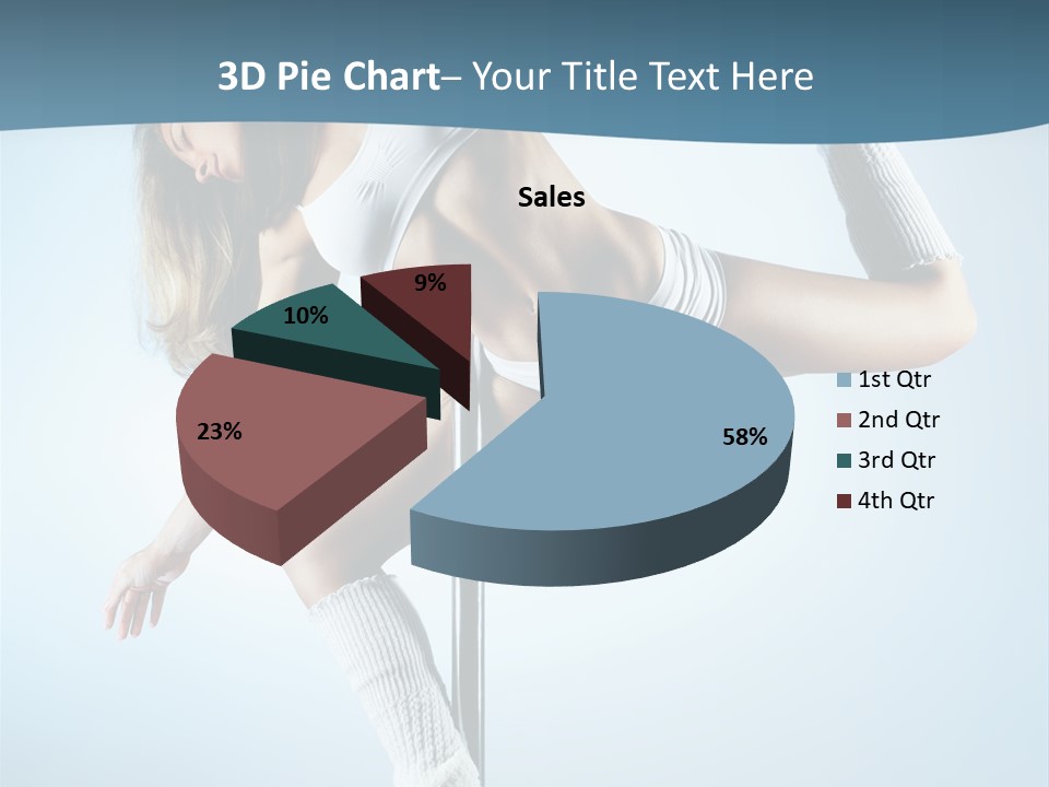 Girl On A Pole PowerPoint Template