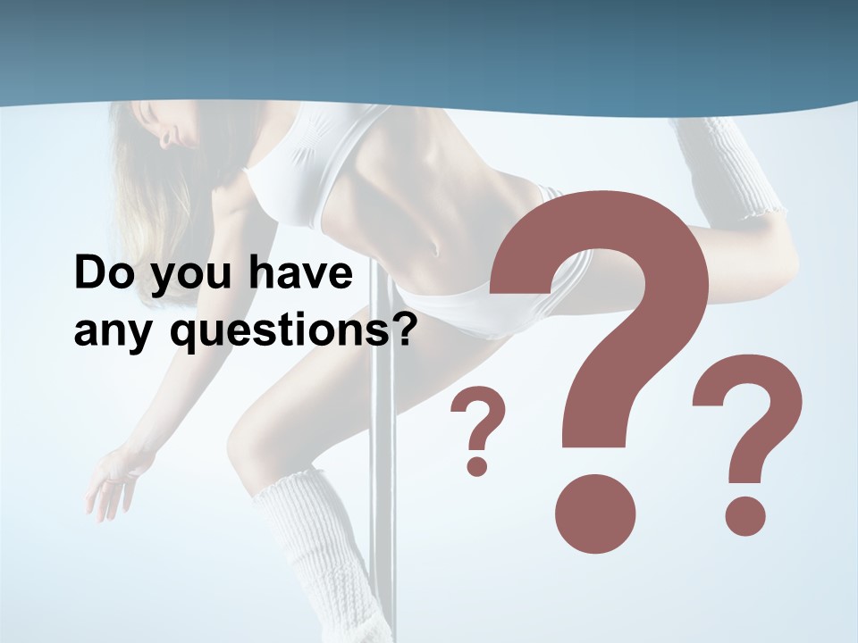 Girl On A Pole PowerPoint Template