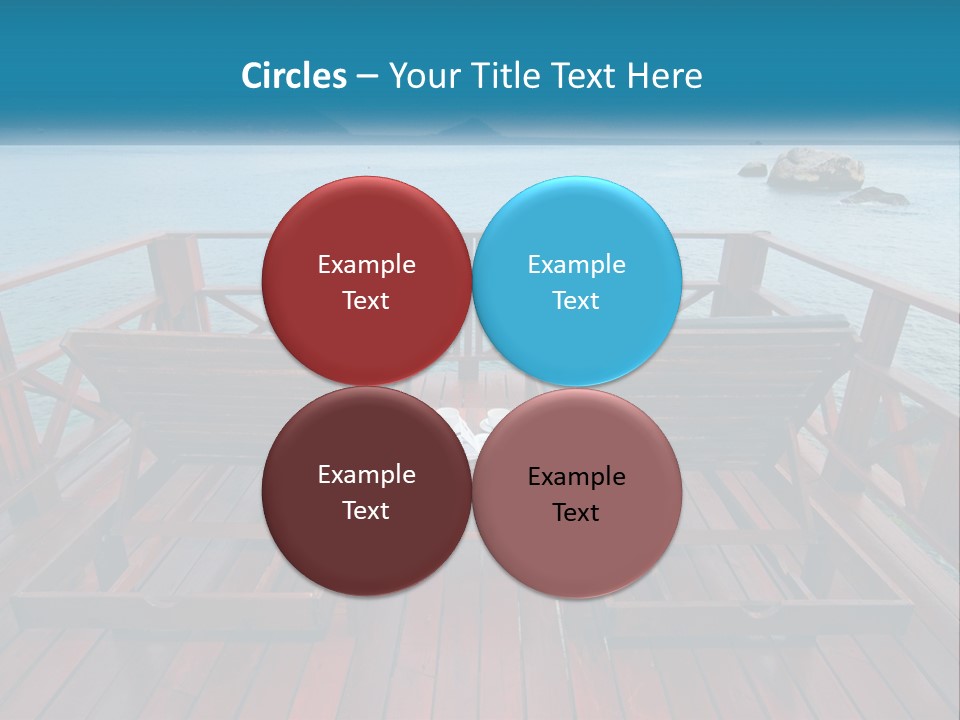 Sunbeds By The Sea PowerPoint Template