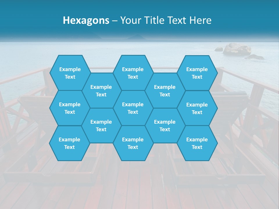 Sunbeds By The Sea PowerPoint Template