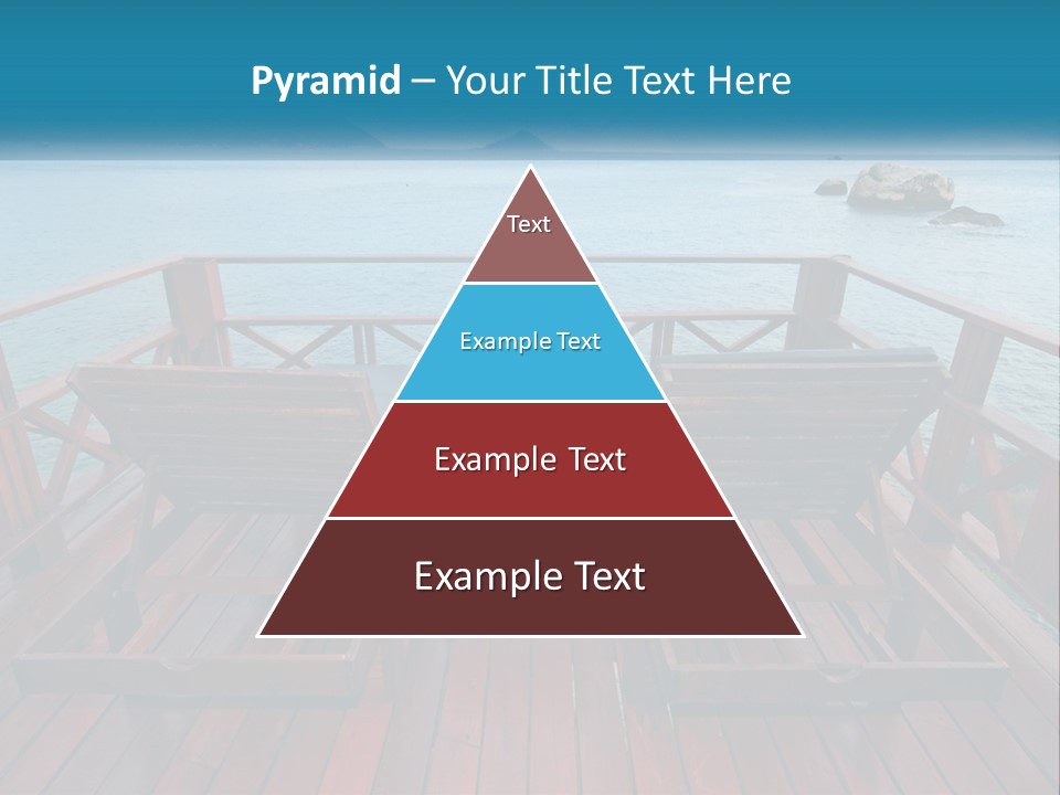 Sunbeds By The Sea PowerPoint Template