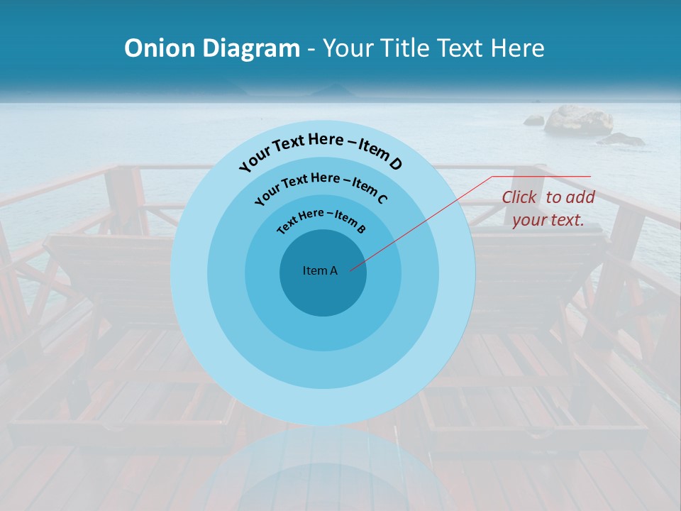 Sunbeds By The Sea PowerPoint Template