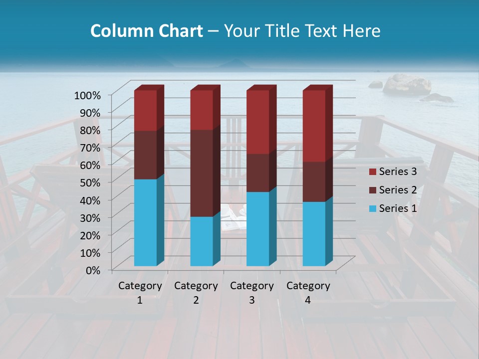 Sunbeds By The Sea PowerPoint Template