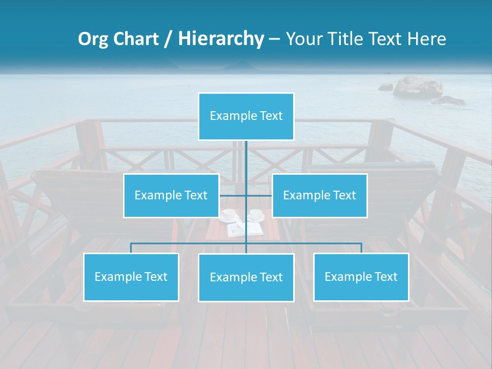 Sunbeds By The Sea PowerPoint Template