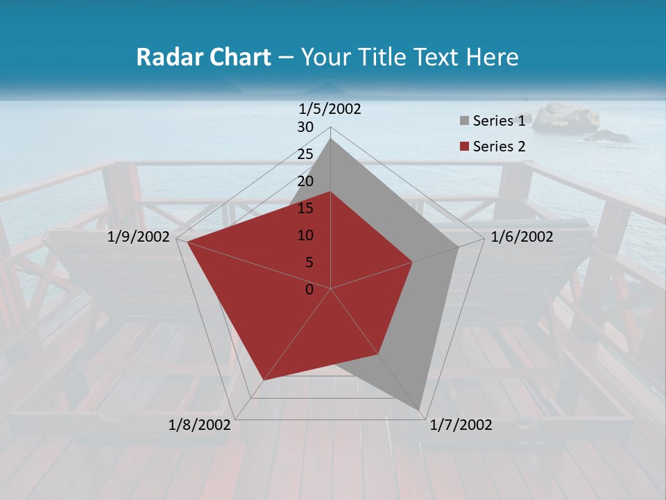 Sunbeds By The Sea PowerPoint Template