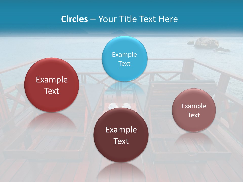 Sunbeds By The Sea PowerPoint Template